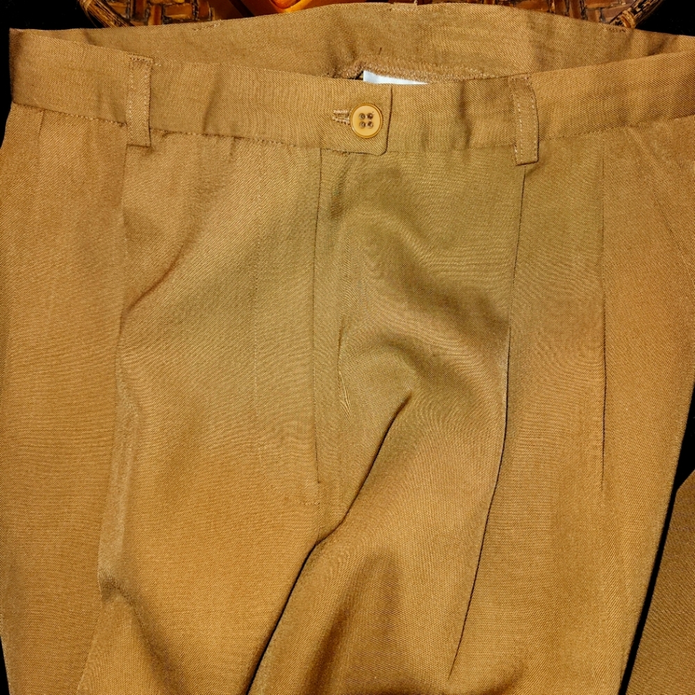 Vintage EVAN PICONE Womens Slacks Pants Trousers Brown Caramel Size 6